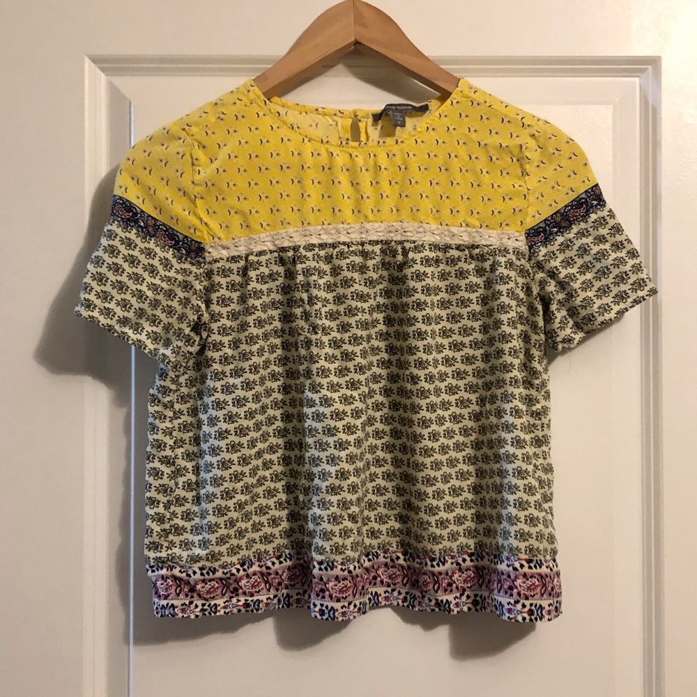 Blue Tassel Top